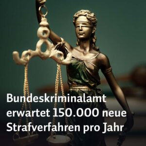 Bundeskriminalamt erwartet 150.000 neue Strafverfahren pro Jahr